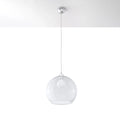 Sollux Lighting BALL hänglampa, transparent skärm, 220-240V, IP20, CE RoHS, Aluminium Mässingfinish