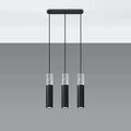Sollux Lighting BORGIO 3L LED pendant lamp, Black Grey concrete, 3 x GU10, IP20, 230V, CE