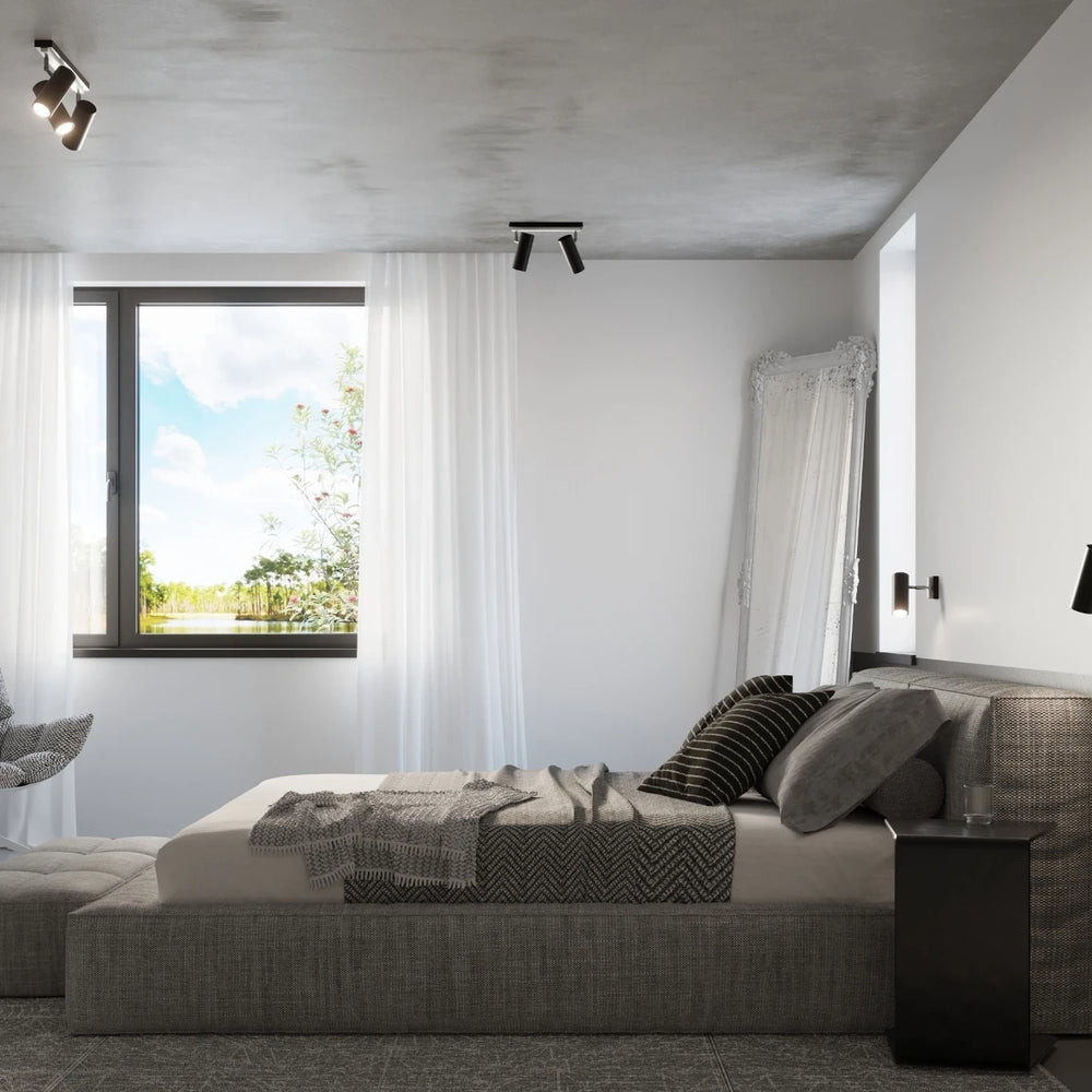 Sollux Lighting DIREZIONE LED vägglampa Svart, Aluminium, IP20, 220-240V, 50W max, CRI 80, CE RoHS