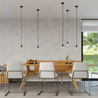 Sollux Lighting Edison hanging lamp Black, LED compatible, aluminium matte gold brass finish, 220-240V, IP20, CE RoHS