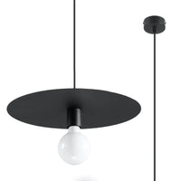 Sollux Lighting FLAVIO hänglampa, Svart, aluminium, IP20, 220-240V, max 50W LED, CE RoHS certifierad