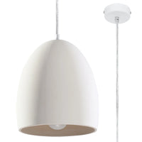 Sollux Lighting Flawiusz keramisk hänglampa, LED-kompatibel, IP20, 220-240V, max 50W, Matt Guld-finish