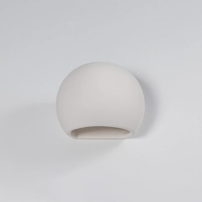 Sollux Lighting GLOBE keramisk vägglampa, E27-sockel, Vit finish, IP20, 220-230V, 145x180x110mm