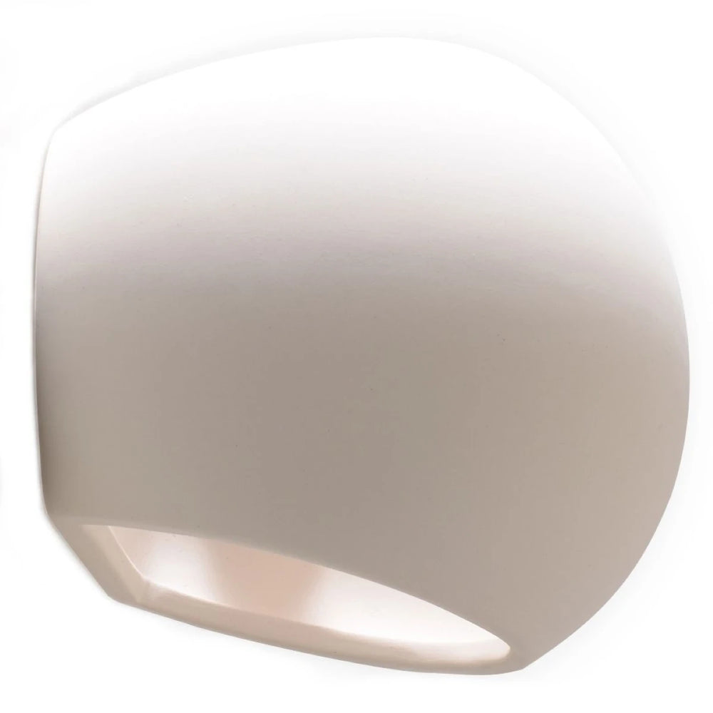 Sollux Lighting GLOBE ceramic wall lamp, E27 socket, White finish, IP20, 220-230V, 145x180x110mm