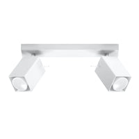 Sollux Lighting LED ceiling spot MERIDA 2 x GU10, IP20, Matte Gold Aluminium, 220-240V, CE RoHS