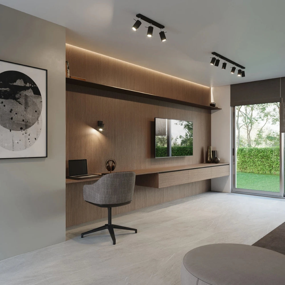 Sollux Lighting LED ceiling spotlight Black RING, 4 x GU10 fittings, IP20, aluminium, CE RoHS