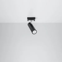Sollux Lighting LED takspotlight Svart Silver, 1x GU10, 220-240V, IP20, Aluminium, CE RoHS