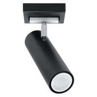 Sollux Lighting LED takspotlight Svart Silver, 1x GU10, 220-240V, IP20, Aluminium, CE RoHS