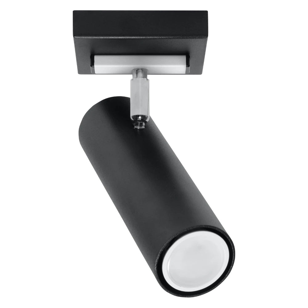 Sollux Lighting LED takspotlight Svart Silver, 1x GU10, 220-240V, IP20, Aluminium, CE RoHS