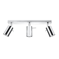 Sollux Lighting LED takspot kromring, 3x GU10, 220-240V, IP20, aluminium, CE RoHS
