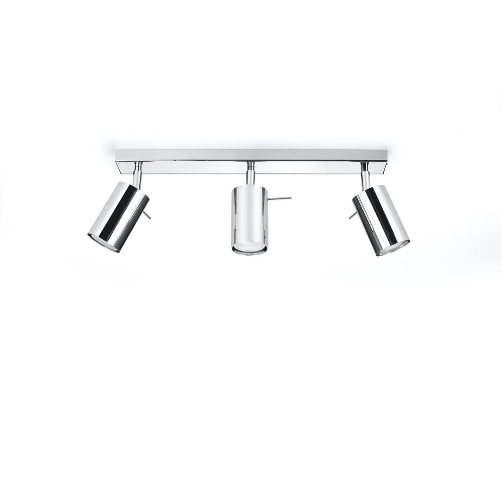 Sollux Lighting LED takspot kromring, 3x GU10, 220-240V, IP20, aluminium, CE RoHS