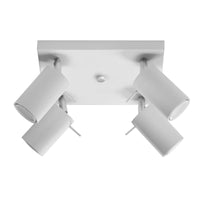 Sollux Lighting LED takspotlight RING, 4xGU10, IP20, 220-240V, matt guld aluminium, CE RoHS