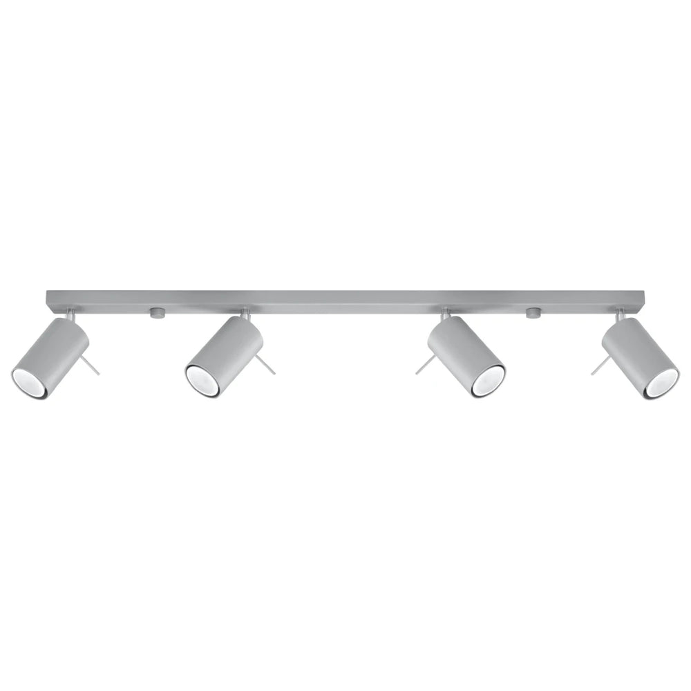 Sollux Lighting LED takspotlight RING, 4xGU10, IP20, aluminium matt guld, 220-240V, CE RoHS