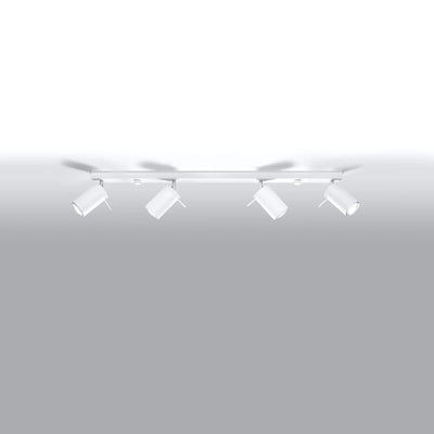 Sollux Lighting LED takspotlight Vit RING, 4xGU10, IP20, Aluminium, 220-240V, CE RoHS