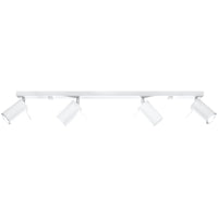 Sollux Lighting LED takspotlight Vit RING, 4xGU10, IP20, Aluminium, 220-240V, CE RoHS