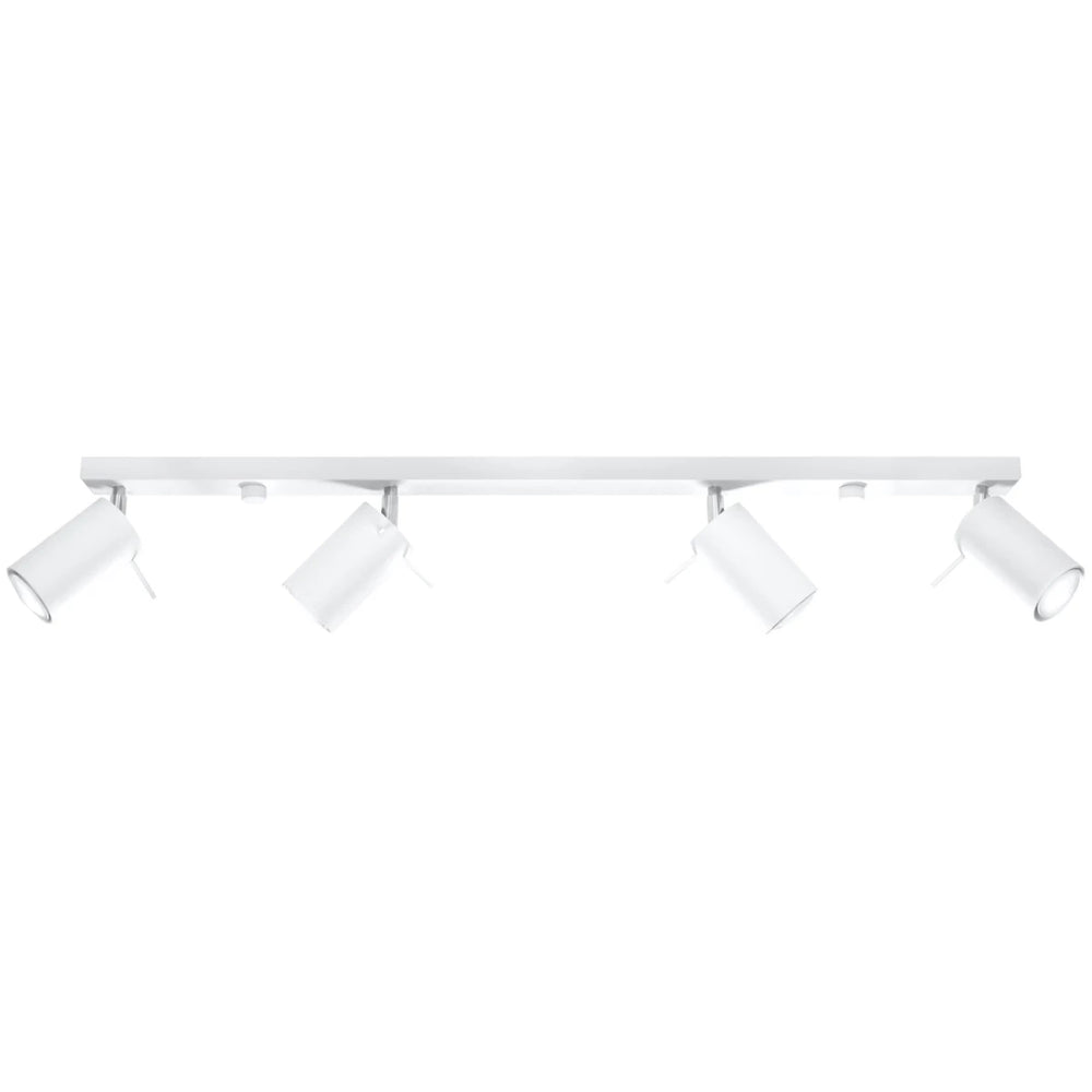 Sollux Lighting LED takspotlight Vit RING, 4xGU10, IP20, Aluminium, 220-240V, CE RoHS