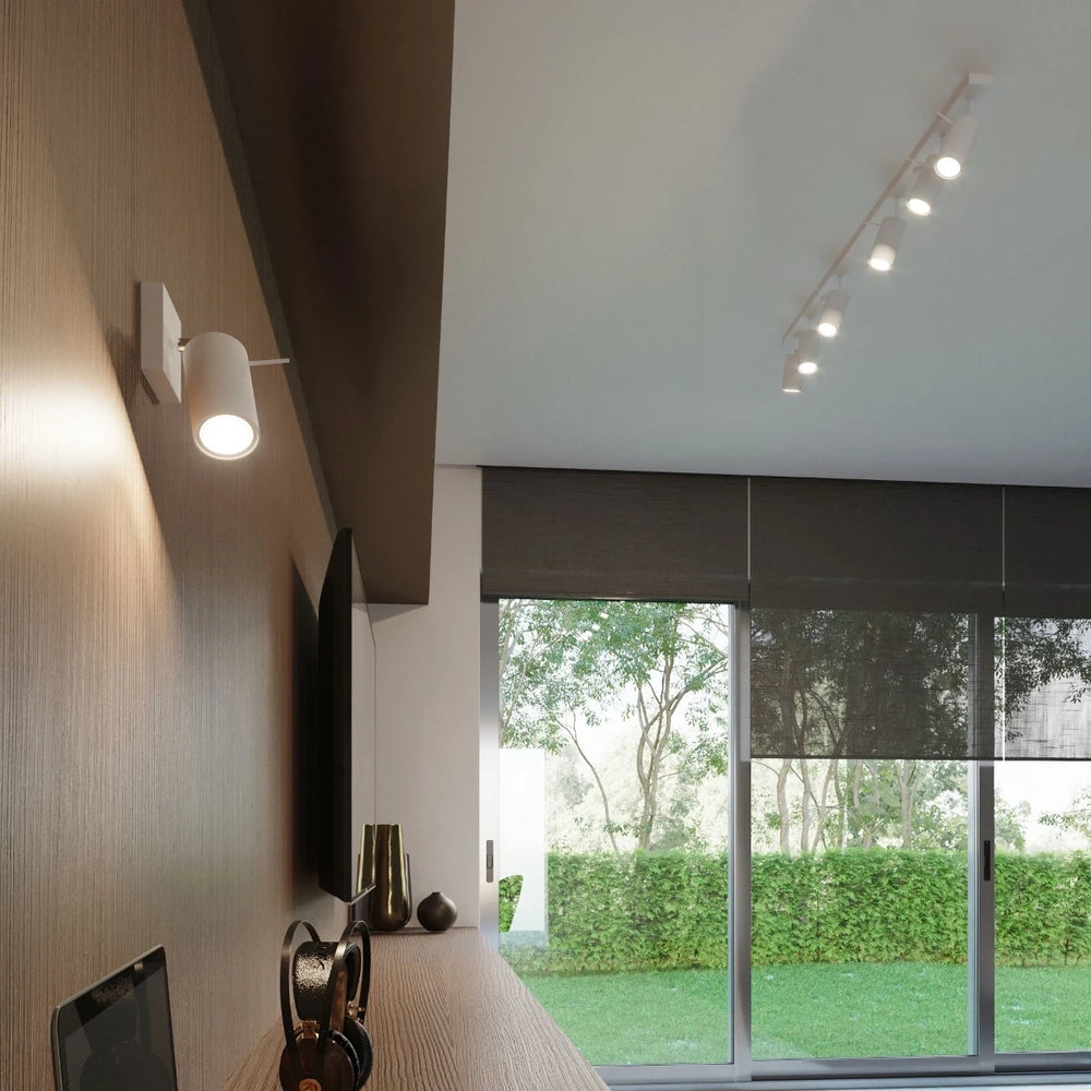 Sollux Lighting LED takspot med 3x GU10-socklar, IP20, 220-240V, Matt mässing i guld