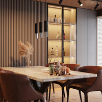 Sollux Lighting LED hänglampa Svart Krom LOOPEZ, 3x GU10 socklar, IP20, aluminium, 220-240V