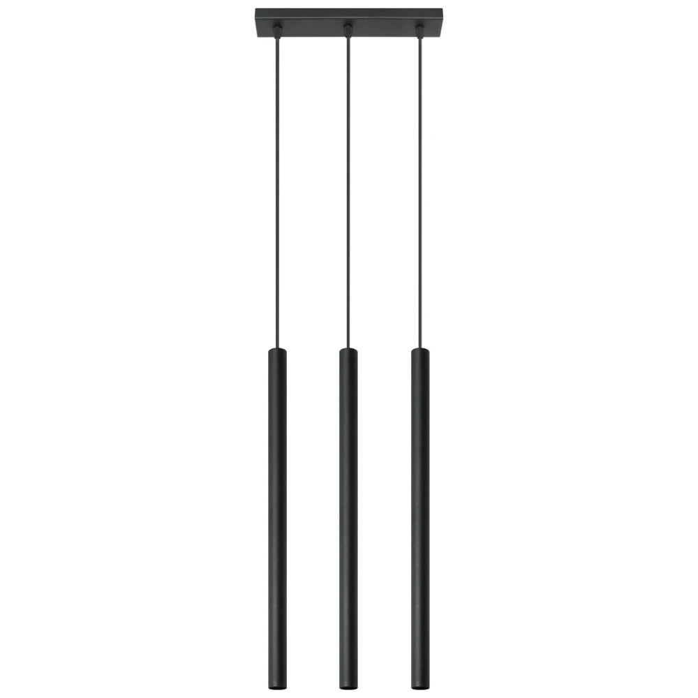 Sollux Lighting LED pendant lamp Black PASTELO, 3x G9 socket, IP20, Aluminium, 220-240V, CE RoHS
