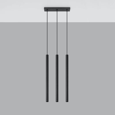 Sollux Lighting LED pendant lamp Black PASTELO, 3x G9 socket, IP20, Aluminium, 220-240V, CE RoHS