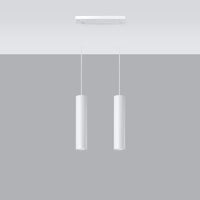 Sollux Lighting LED-pendelarmatur LAGOS 2xGU10, IP20, Aluminium Matt Guld, 220-240V, CE RoHS