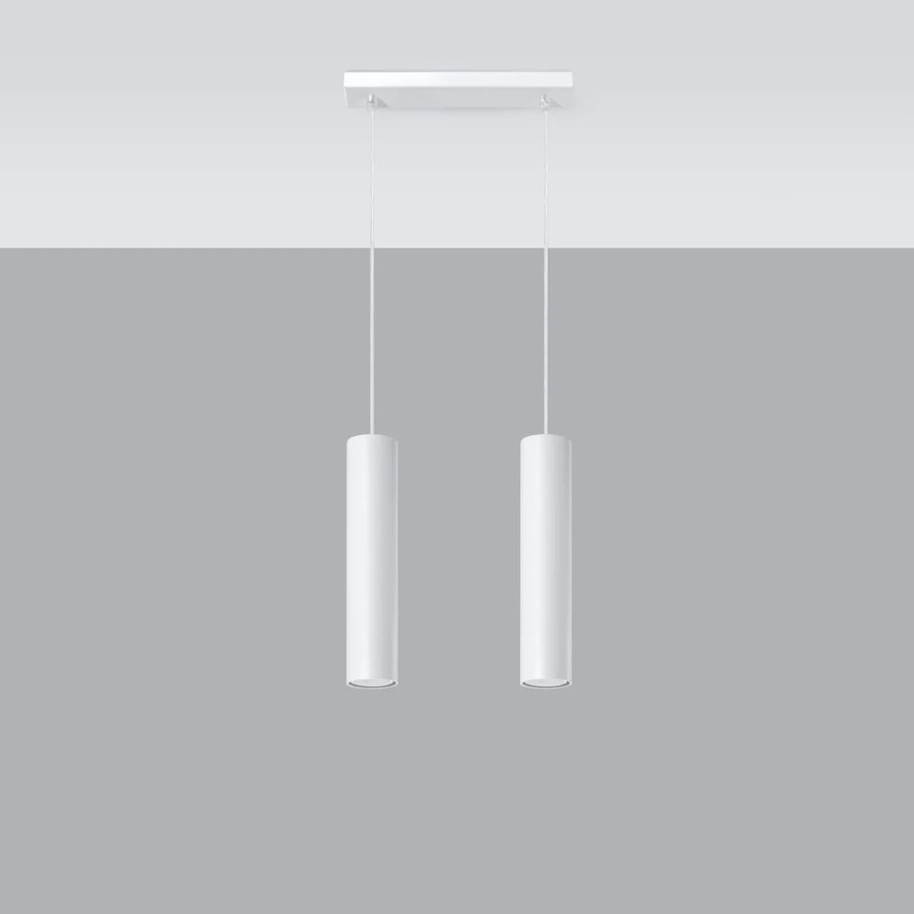 Sollux Lighting LED-pendelarmatur LAGOS 2xGU10, IP20, Aluminium Matt Guld, 220-240V, CE RoHS