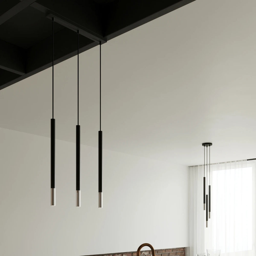 Sollux Lighting LED pendellampa MOZAICA 3xG9 socklar, Svart Krom, Aluminium, IP20, CE RoHS
