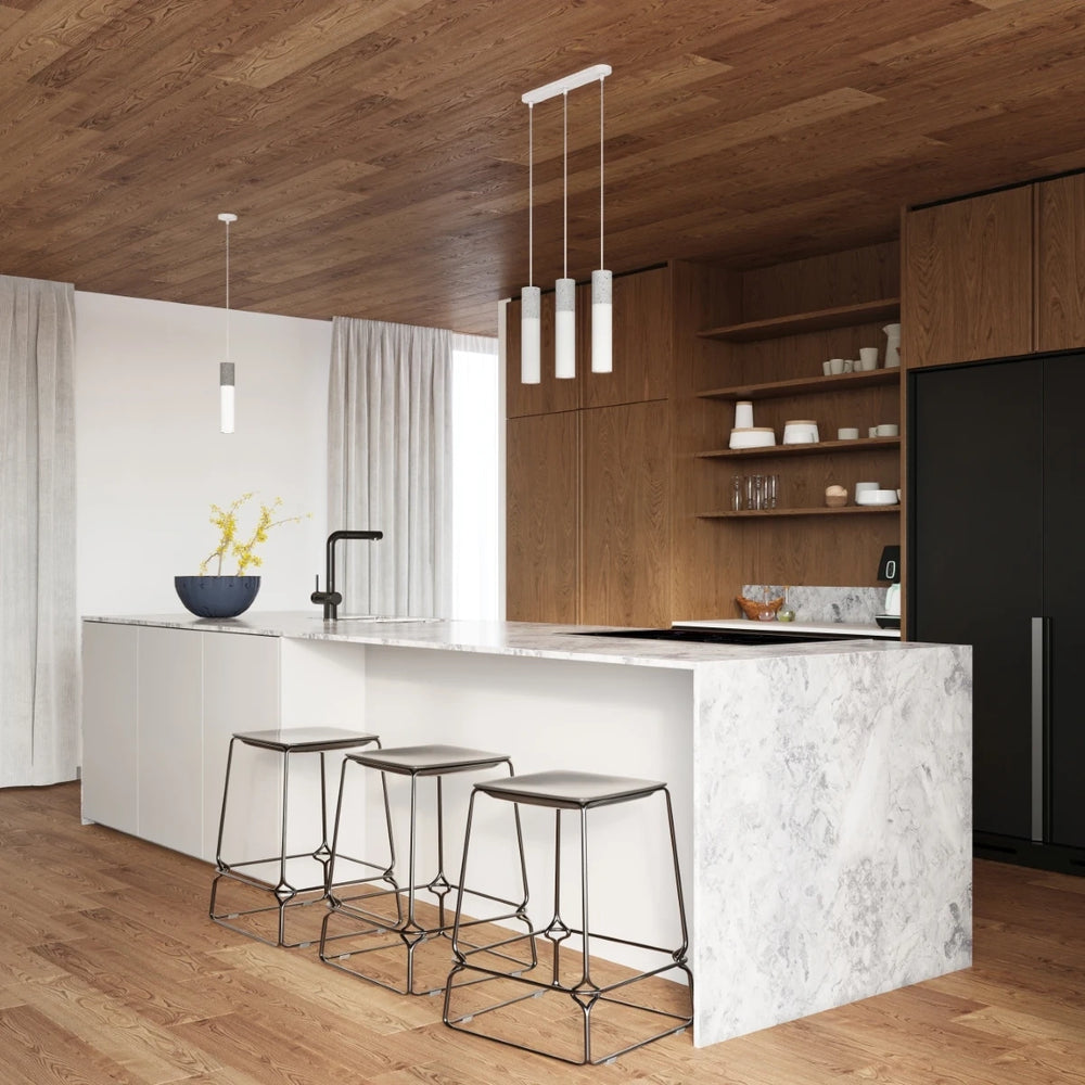 Sollux Lighting LED-pendellampa Borgio, 2xGU10, IP20, 220-240V, Aluminium och Stål, Matt Guld finish