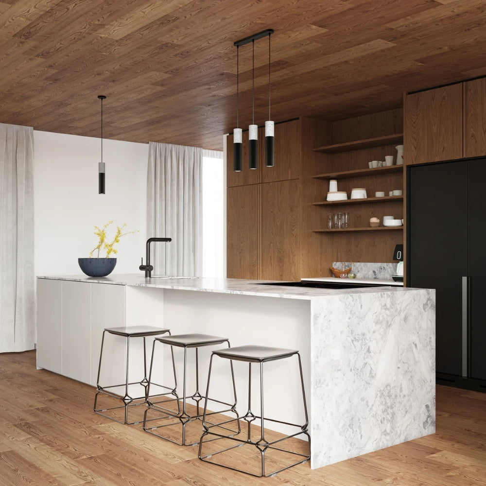 Sollux Lighting LED pendant light Borgio Black Concrete, 1x GU10, IP20, 220-240V, CE RoHS