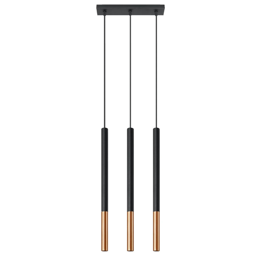 Sollux Lighting LED pendellampa MOZAICA Svart Koppar, 3xG9, 220-240V, IP20, Aluminium, CE RoHS
