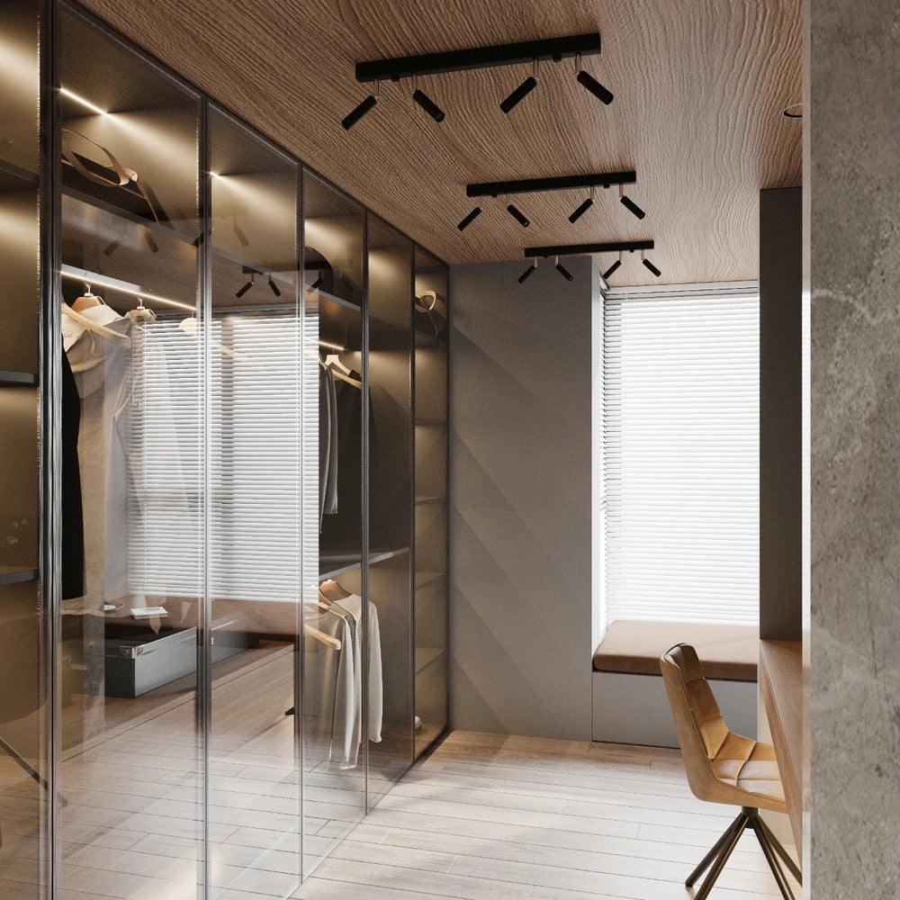 Sollux Lighting LED takspot svart EYETECH, 6xG9 sockel, IP20, aluminium matt guld mässing, 220-240V