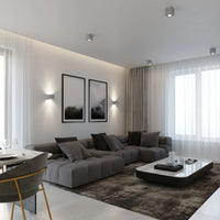 Sollux Lighting LED vägglampa QUAD, G9-sockel, IP20, 220-240V, Aluminium Matt Guld-finish, CE RoHS-certifierad