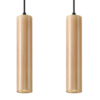 Sollux Lighting LINO 2 LED pendellampa, IP20, 220-240V, max 50W, Aluminium Matt Guld, CRI 80, CE RoHS