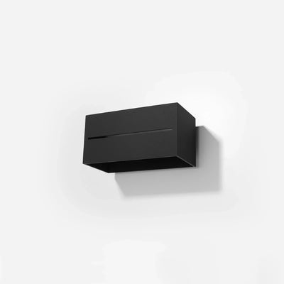 Sollux Lighting LOBO MAXI LED vägglampa Svart, IP20, aluminium, 220-240V, max 50W, CRI 80, CE RoHS
