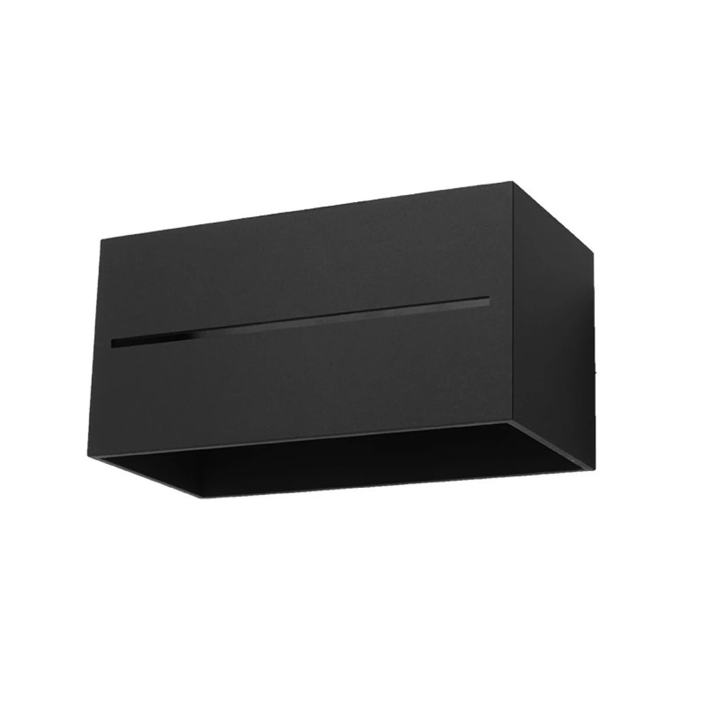 Sollux Lighting LOBO MAXI LED vägglampa Svart, IP20, aluminium, 220-240V, max 50W, CRI 80, CE RoHS