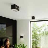 Sollux Lighting LOBO MAXI LED vägglampa Svart, IP20, aluminium, 220-240V, max 50W, CRI 80, CE RoHS