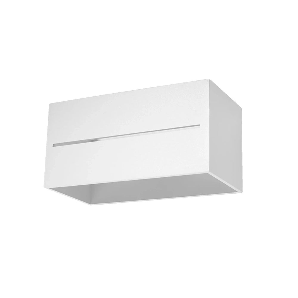Sollux Lighting LOBO MAXI vägglampa Vit, LED-kompatibel 50W, IP20, Aluminium, CE RoHS certifierad