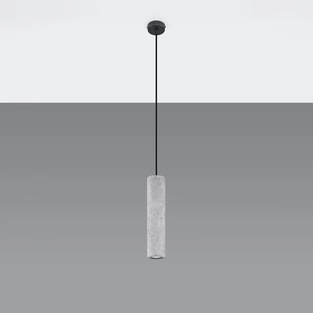 Sollux Lighting LUVO LED pendellampa, GU10-sockel, betonggrå, IP20, 220-230V, 300mm höjd, CE-certifierad