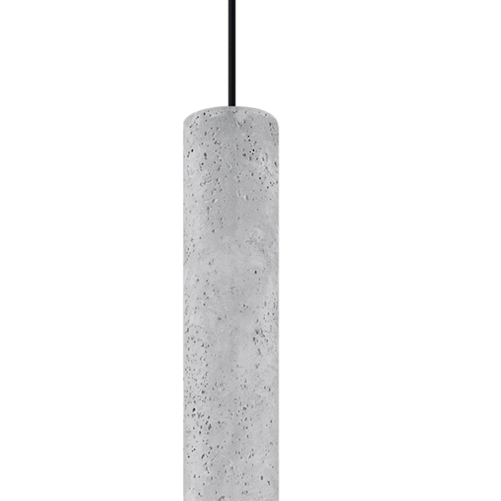 Sollux Lighting LUVO LED pendellampa, GU10-sockel, betonggrå, IP20, 220-230V, 300mm höjd, CE-certifierad