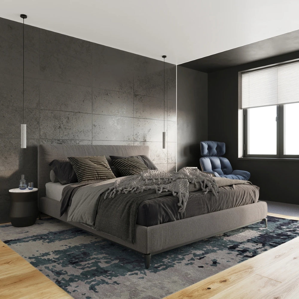 Sollux Lighting LUVO LED pendellampa, GU10-sockel, betonggrå, IP20, 220-230V, 300mm höjd, CE-certifierad