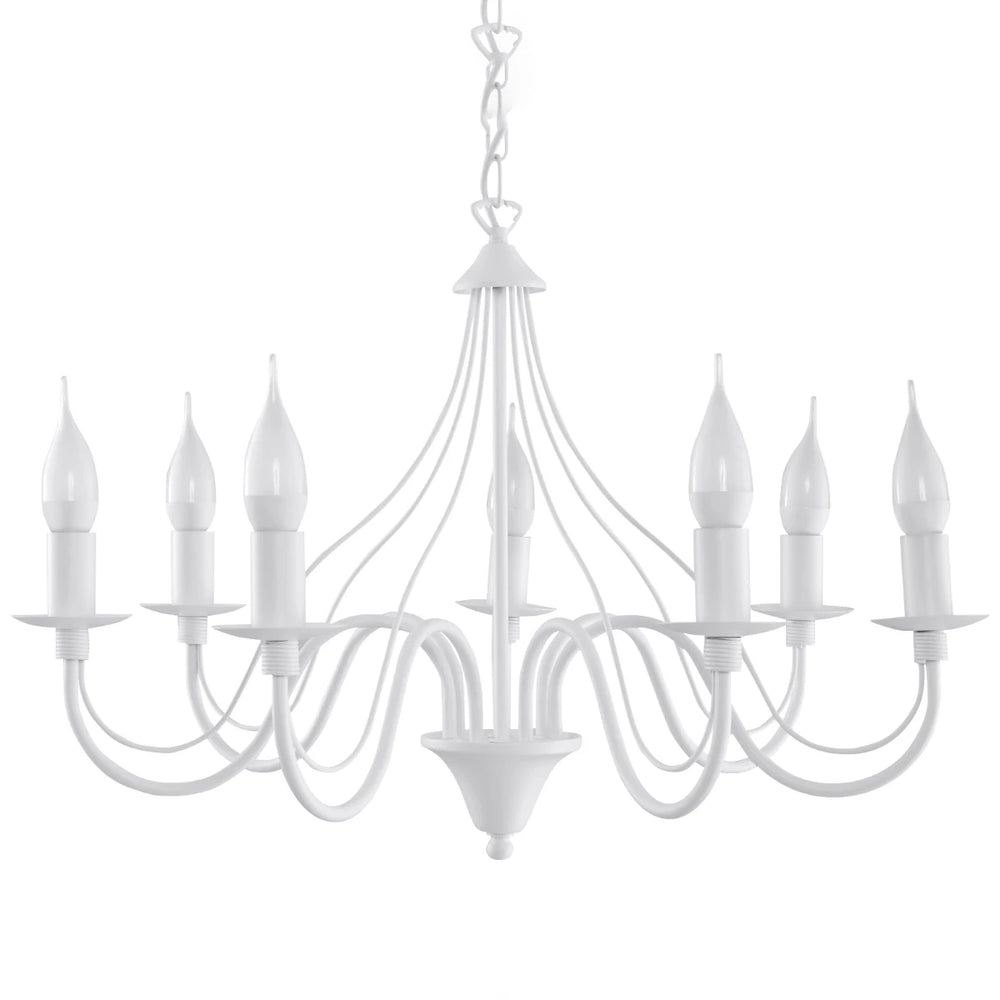 Sollux Lighting MINERWA 7 taklampa, förberedd för LED, IP20, 220-240V, Matt mässing guld, Aluminium, max 50W