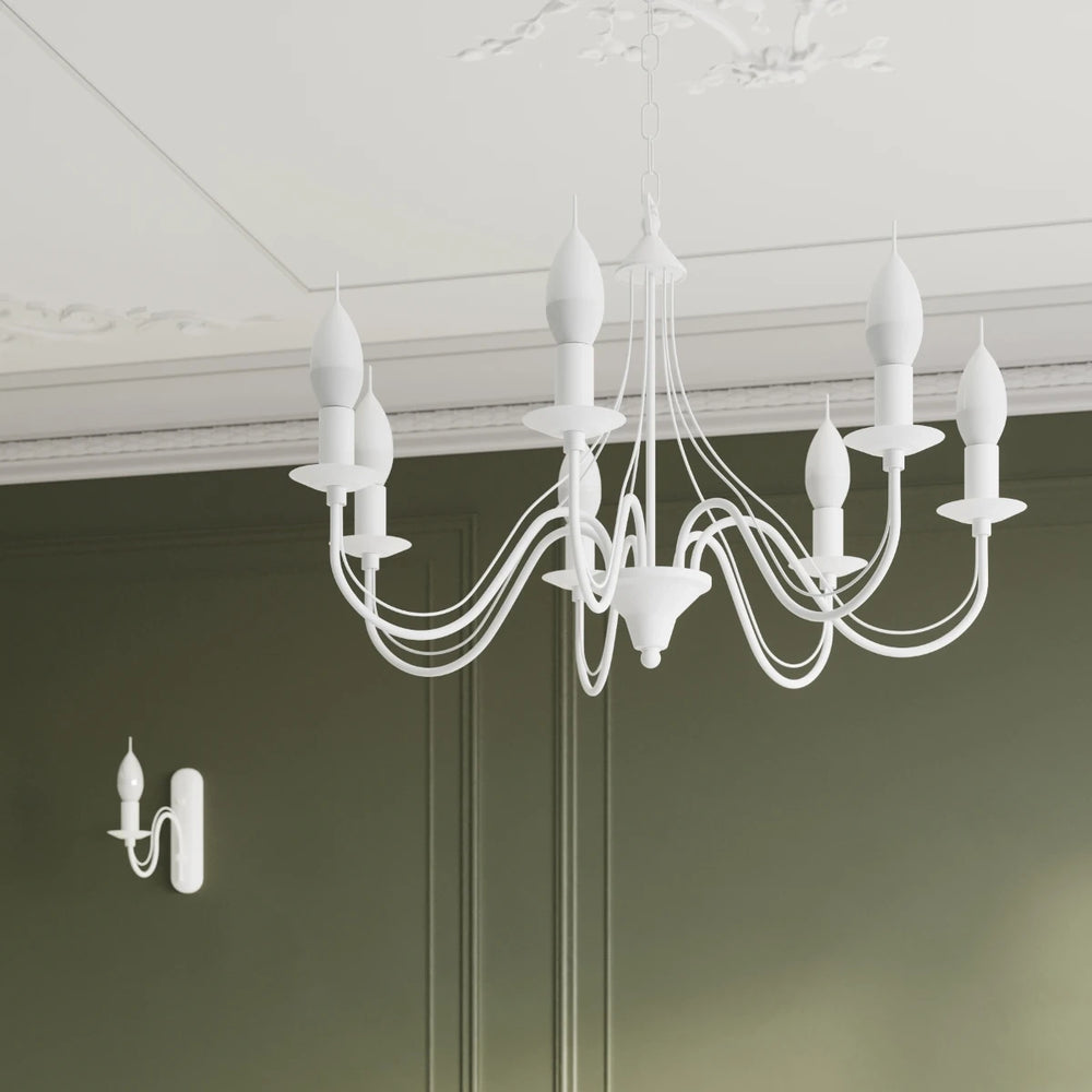 Sollux Lighting MINERWA 7 taklampa, förberedd för LED, IP20, 220-240V, Matt mässing guld, Aluminium, max 50W