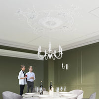 Sollux Lighting MINERWA 7 taklampa, förberedd för LED, IP20, 220-240V, Matt mässing guld, Aluminium, max 50W