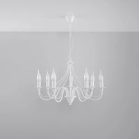 Sollux Lighting MINERWA 7 taklampa, förberedd för LED, IP20, 220-240V, Matt mässing guld, Aluminium, max 50W