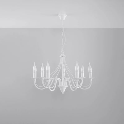 Sollux Lighting MINERWA 7 taklampa, förberedd för LED, IP20, 220-240V, Matt mässing guld, Aluminium, max 50W