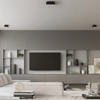 Sollux Lighting MONO 4 takspotlight Svart, LED-kompatibel, IP20, Aluminium, 220-240V, 4x35W max