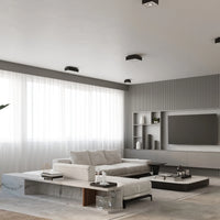 Sollux Lighting MONO 4 takspotlight Svart, LED-kompatibel, IP20, Aluminium, 220-240V, 4x35W max