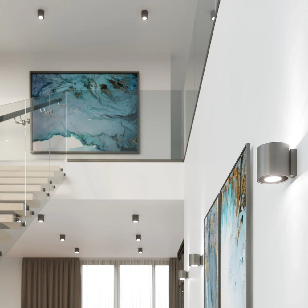 Sollux Lighting ORBIS 1 LED vägglampa Antracit, Aluminium, G9 sockel, 12W max, 220-230V, IP20 CE