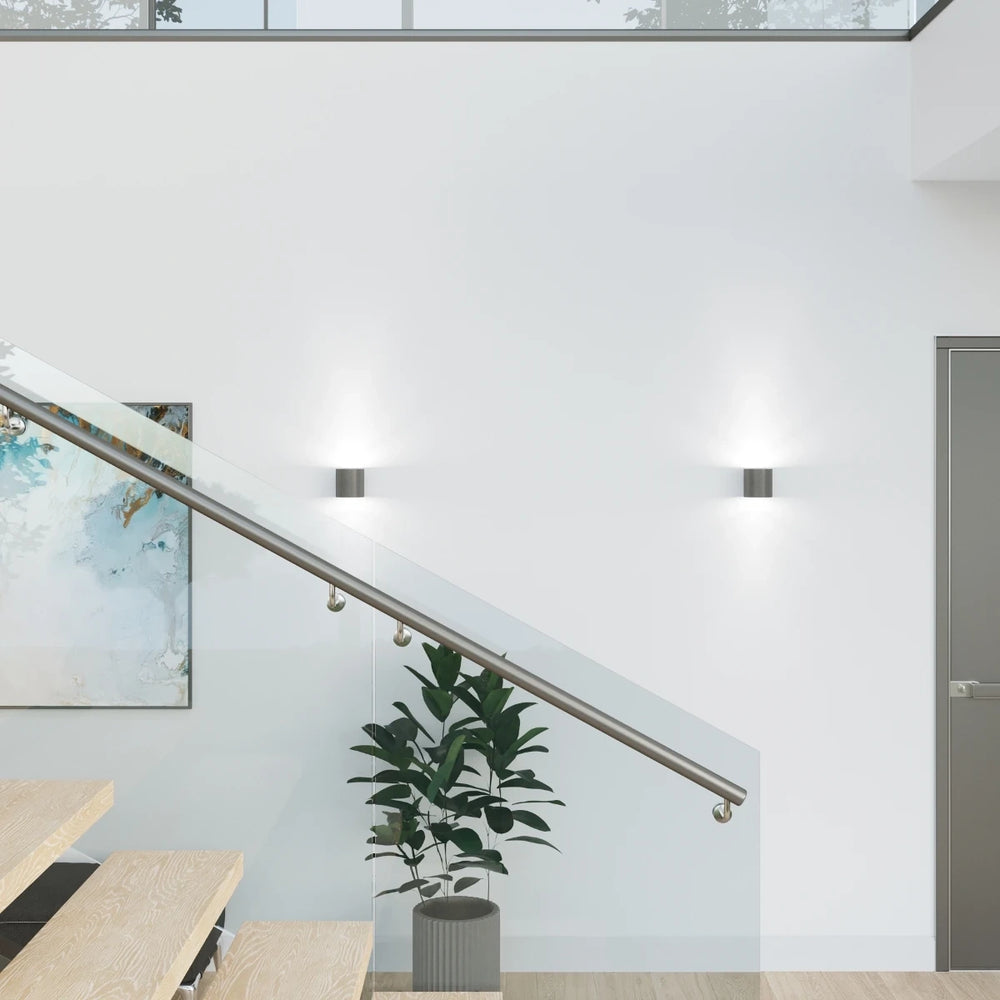 Sollux Lighting ORBIS 1 LED vägglampa Antracit, Aluminium, G9 sockel, 12W max, 220-230V, IP20 CE