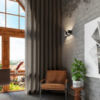 Sollux Lighting ORBIS 2 vägglampa Svart, LED-kompatibel, IP20, Aluminium, 220-240V, max 50W, CE RoHS